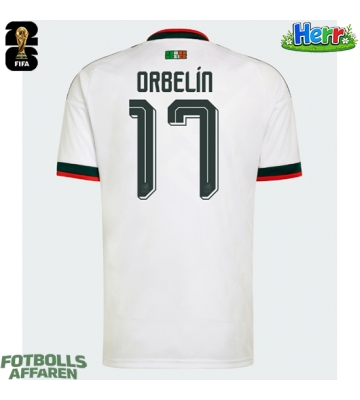 Mexiko Orbelin Pineda #17 Bortatröja VM 2026 Kortärmad